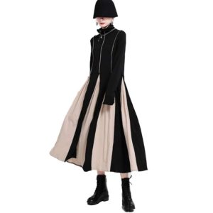 Titip-Jepang-Morebokyo-Womens-Long-Dress-Long-Sleeve-Body-Cover-Slimming-Inner-Dress-Autumn-Winter