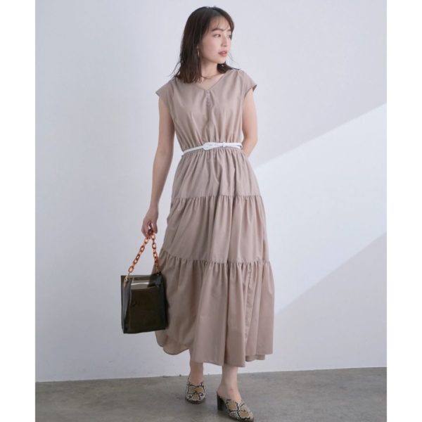 Titip Jepang - ViS French sleeve tiered dress