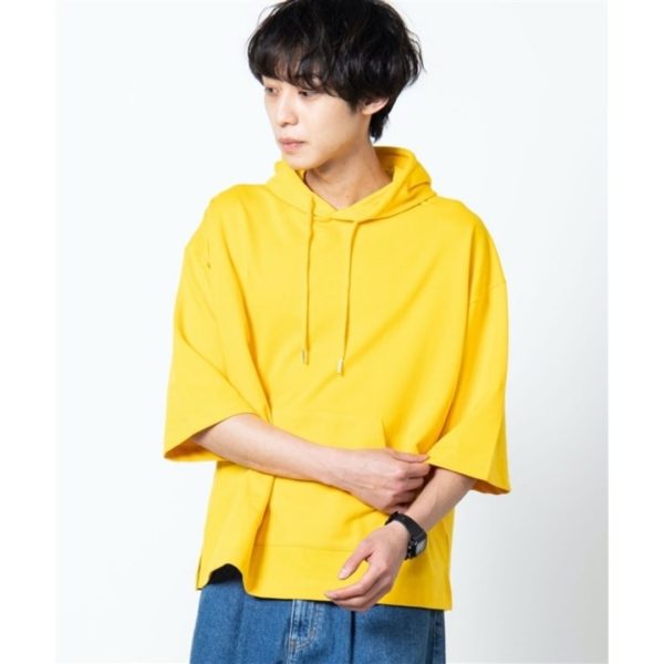 Titip-Jepang-WEGO-Mini-Fleece-3-4-Sleeve-Big-Pull-Hoodie