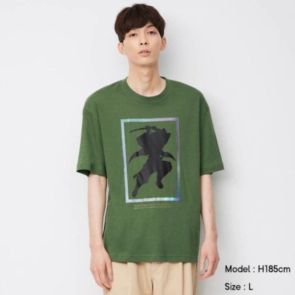 Big T (5-quarter sleeve) Demon Slayer 1 Green White