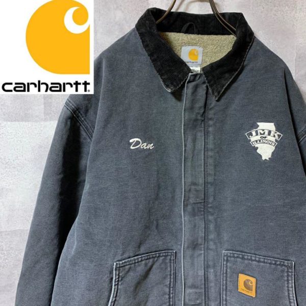 Titip-Jepang-Carhartt-duck-jacket-corporate-embroidery-black