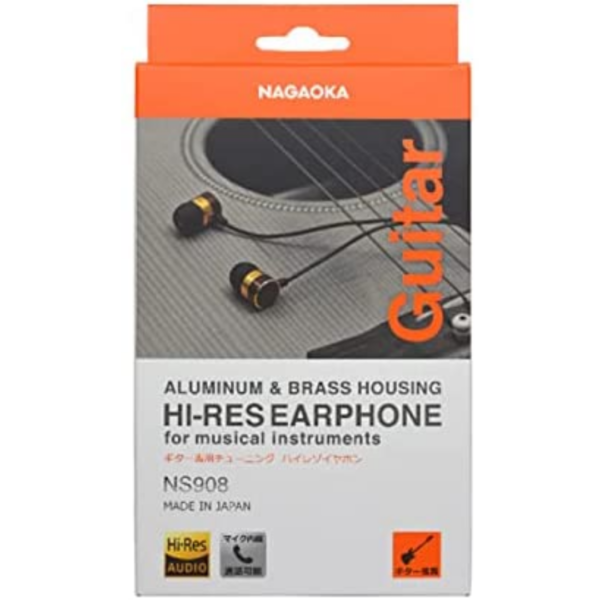 Titip-Jepang-NAGAOKA-x-Shimamura-Instrument-NS908GT-Guitar-High-Resolution-Earphones-with-Microphone