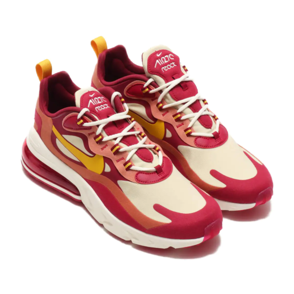 FTW-0412 TITIP JEPANG NIKE AIR MAX 270 REACT NOBLE RED/DARK SULFUR-TEAM GOLD 19HO-I