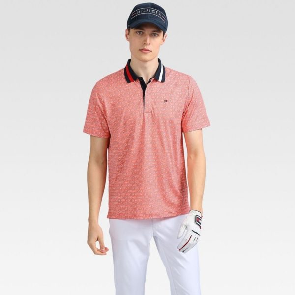 Titip-Jepang-TOMMY-HILFIGER-GOLF-Logo-print-polo-shirt-peach